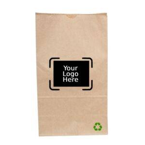 12" x 7" x 17" Custom Printed Kraft SOS Paper Bags (500/CS)