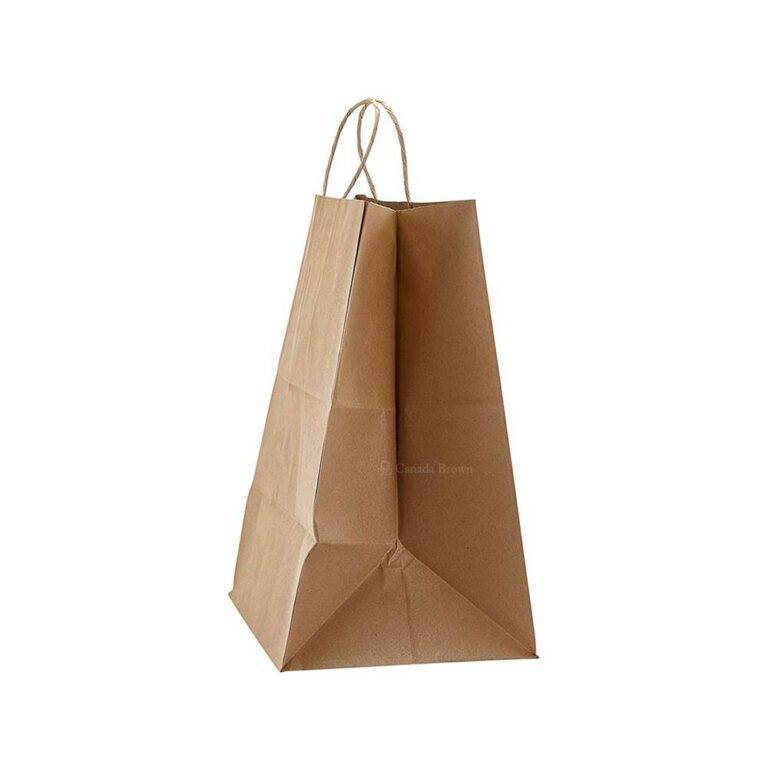 X X Kraft Twisted Handle Paper Bags Case Canada Brown