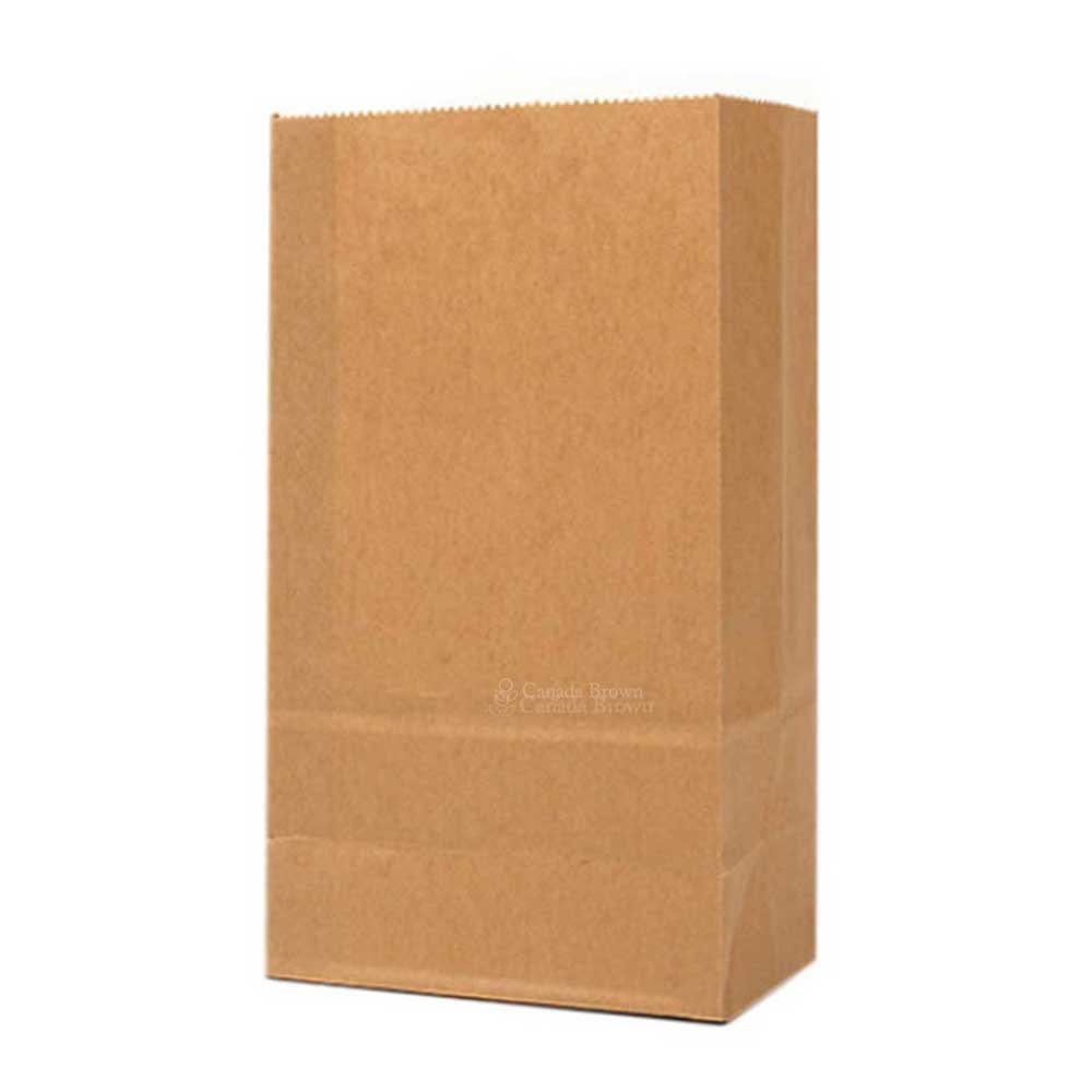 12" x 7" x 17" Heavy Duty 1/6 Kraft SOS Paper Bags (400/CS)