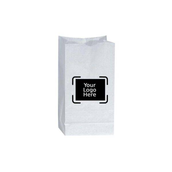 10LB Custom Printed White SOS Paper Bags (500/CS)