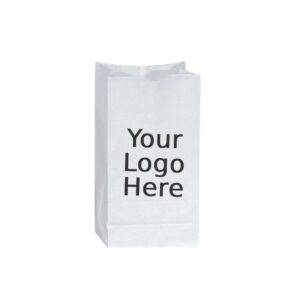 12LB  Custom Printed White SOS Paper Bags (500/CS)