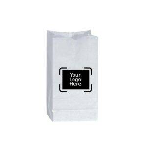 12LB  Custom Printed White SOS Paper Bags (500/CS)