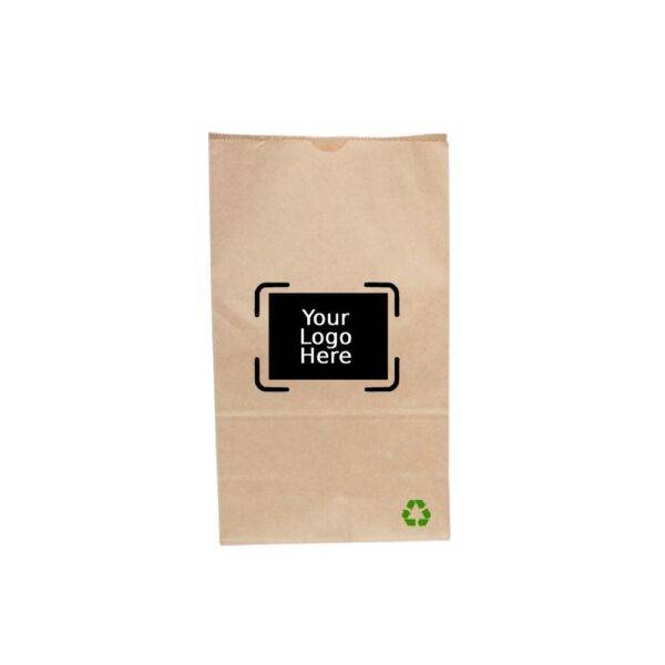 12LB Custom Printed Kraft SOS Paper Bags (500/CS)