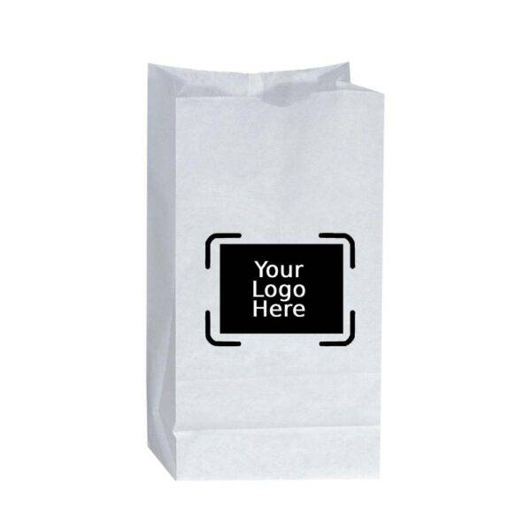 14LB Custom Printed White SOS Paper Bags (500/CS)