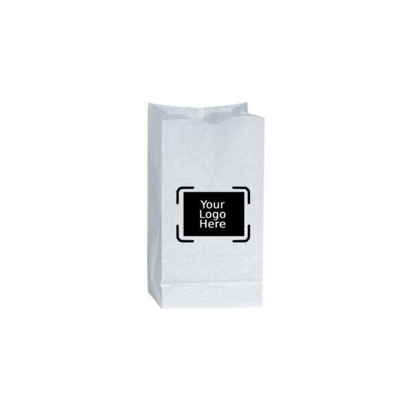 3LB Custom Printed White SOS Paper Bags (500/CS)