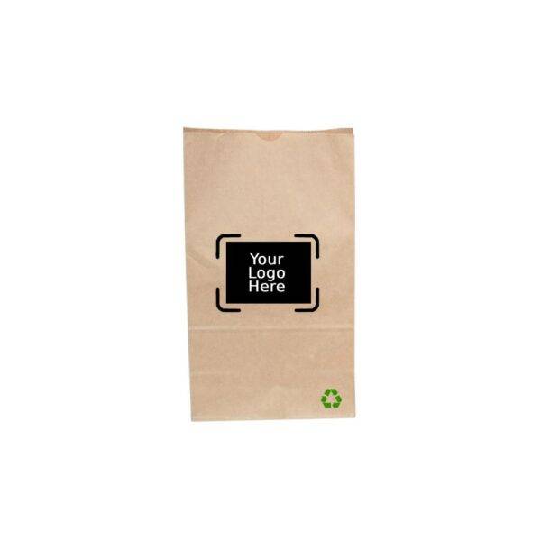 5LB Custom Printed Kraft SOS Paper Bags (500/CS)