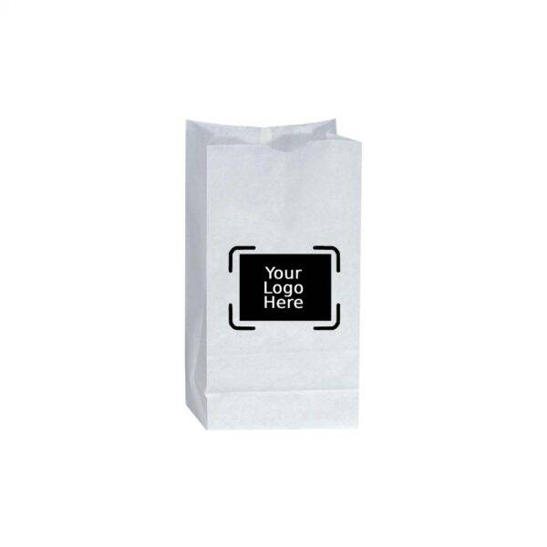 8LB Custom Printed White SOS Paper Bags (500/CS)