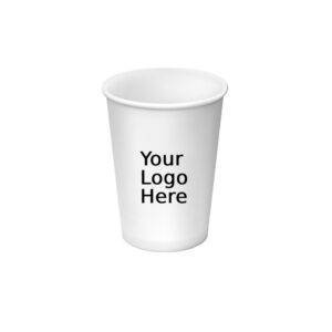 10oz PLA Compostable Custom Printed Single Wall Paper Cups (1000/CS)