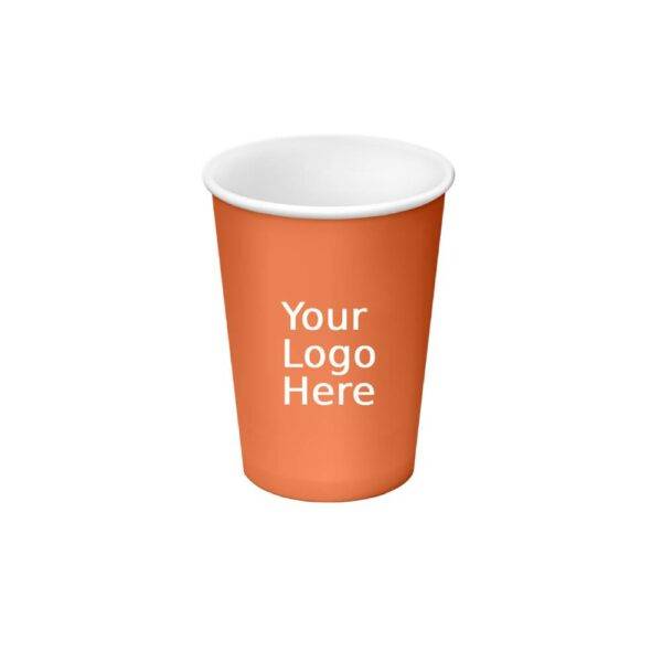 10oz PLA Compostable Custom Printed Single Wall Paper Cups (1000/CS)