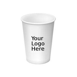 12oz PLA Compostable Custom Printed Single Wall Paper Cups (1000/CS)