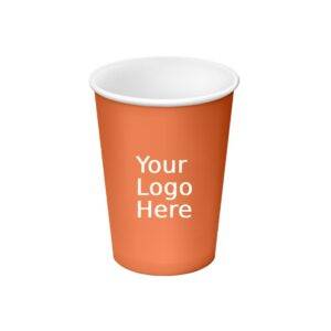 12oz PLA Compostable Custom Printed Single Wall Paper Cups (1000/CS)