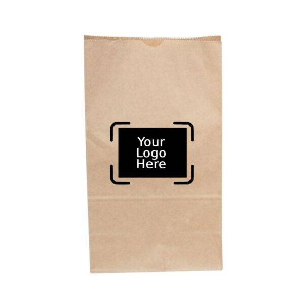 14LB Custom Printed Kraft SOS Paper Bags (500/CS)