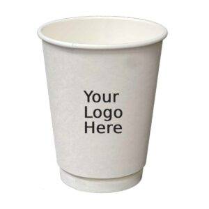 16oz PLA Compostable Custom Printed Double Wall Paper Cups (400/CS)