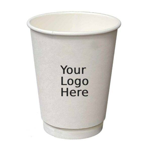 16oz PLA Compostable Custom Printed Double Wall Paper Cups (400/CS)