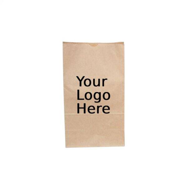 8LB Custom Printed Kraft SOS Paper Bags (500/CS) 6.125" x 4" x 12.375"