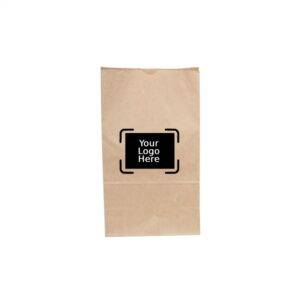 8LB Custom Printed Kraft SOS Paper Bags (500/CS) 6.125" x 4" x 12.375"