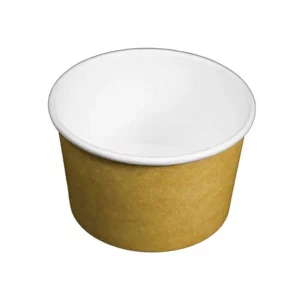 12oz Custom Printed PLA Kraft Compostable Soup Container (500/CS)