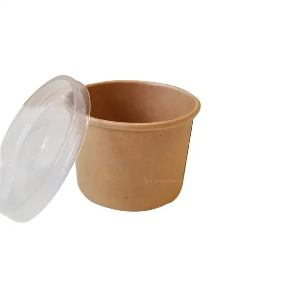 8oz Custom Printed Kraft Paper Soup Container (500/Case)