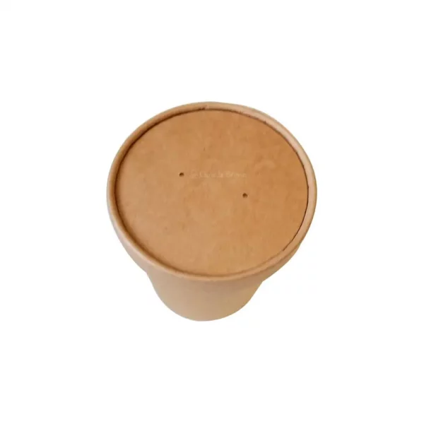 12oz Custom Printed Kraft Paper Soup Container (500/Case)