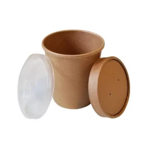 16oz Custom Printed Kraft Paper Soup Container (500/Case)