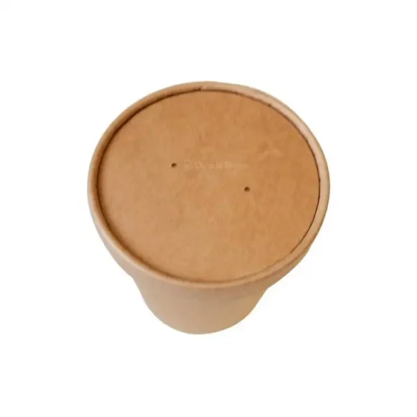 16oz Custom Printed Kraft Paper Soup Container (500/Case)