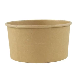 32oz Custom Printed PLA Lined Kraft Deli Paper Container (360/CS)