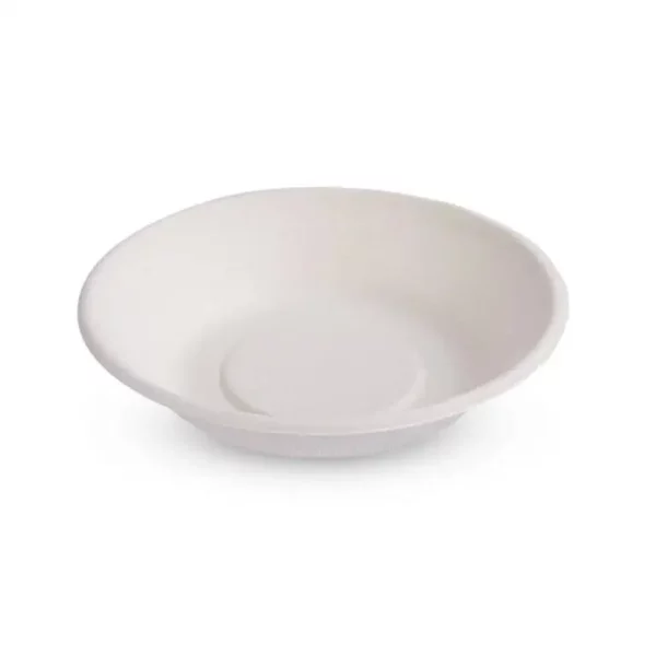 7" Custom Printed Bagasse Round Natural Kraft Bowls (1000/CS)