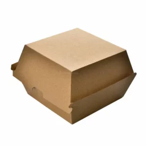 5" x 5" Custom Printed Kraft Paper Burger Boxes (250/Case)