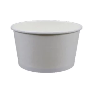 12oz Custom Printed Plain White Paper Food Container (500/CS)