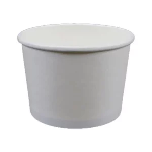 16oz Custom Printed Plain White Paper Food Container (500/CS)