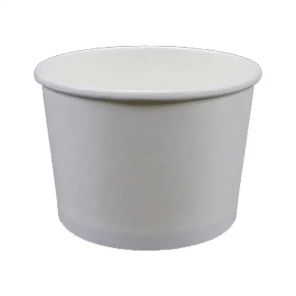 16oz Custom Printed Plain White Paper Food Container (500/CS)