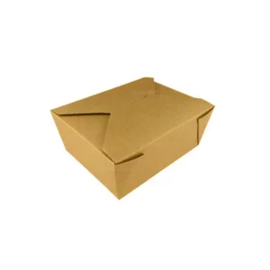 #10 Custom Printed Kraft Paper Takeout Box 6.75" x 5 1/2" x 2 1/2" (450/Case)